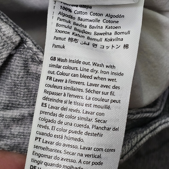 NA-KD Printed Grey Wide Leg Jeans SZ 32 Grunge - Picture 14 of 15